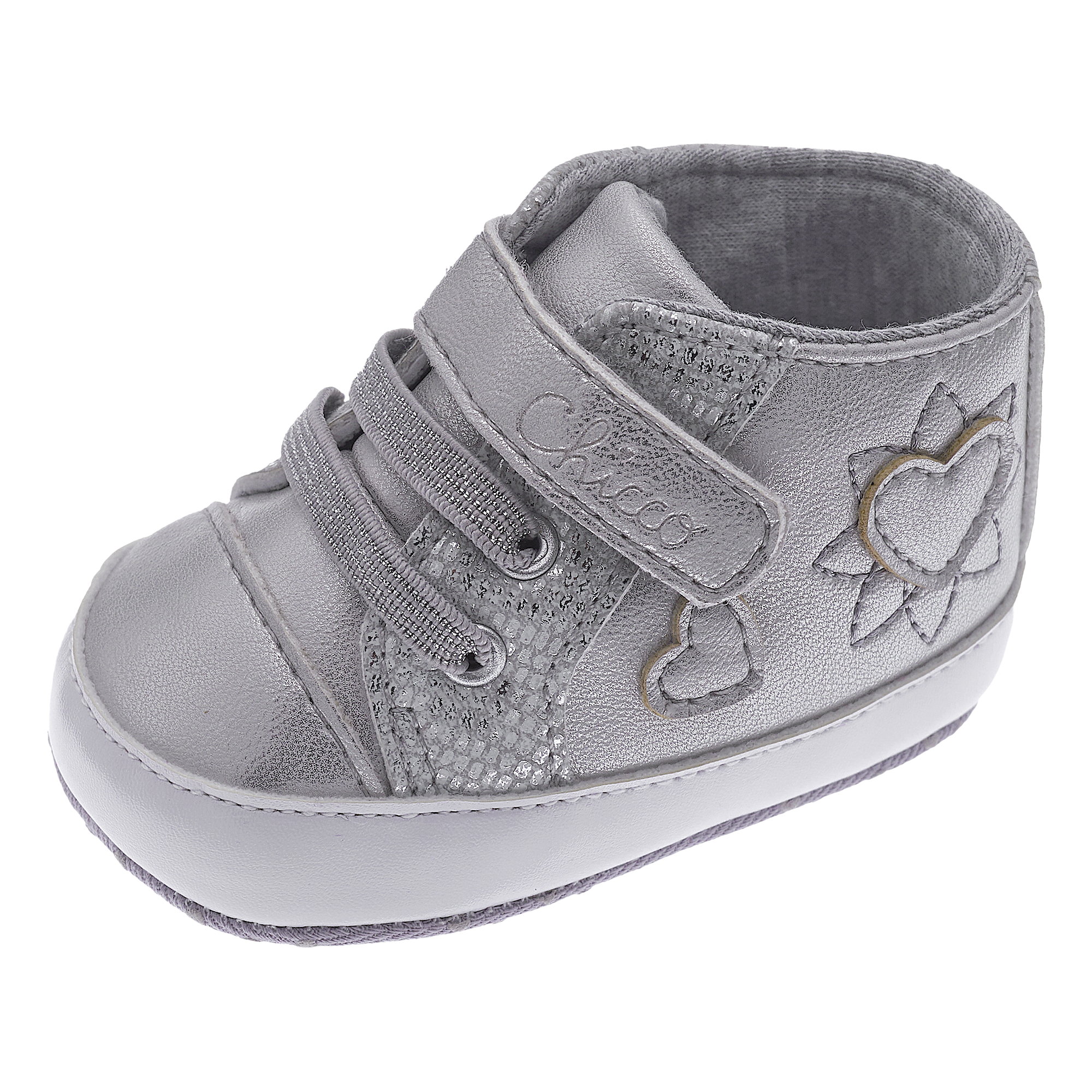 Chicco Nita polacchino neonata velcro con cuoricini