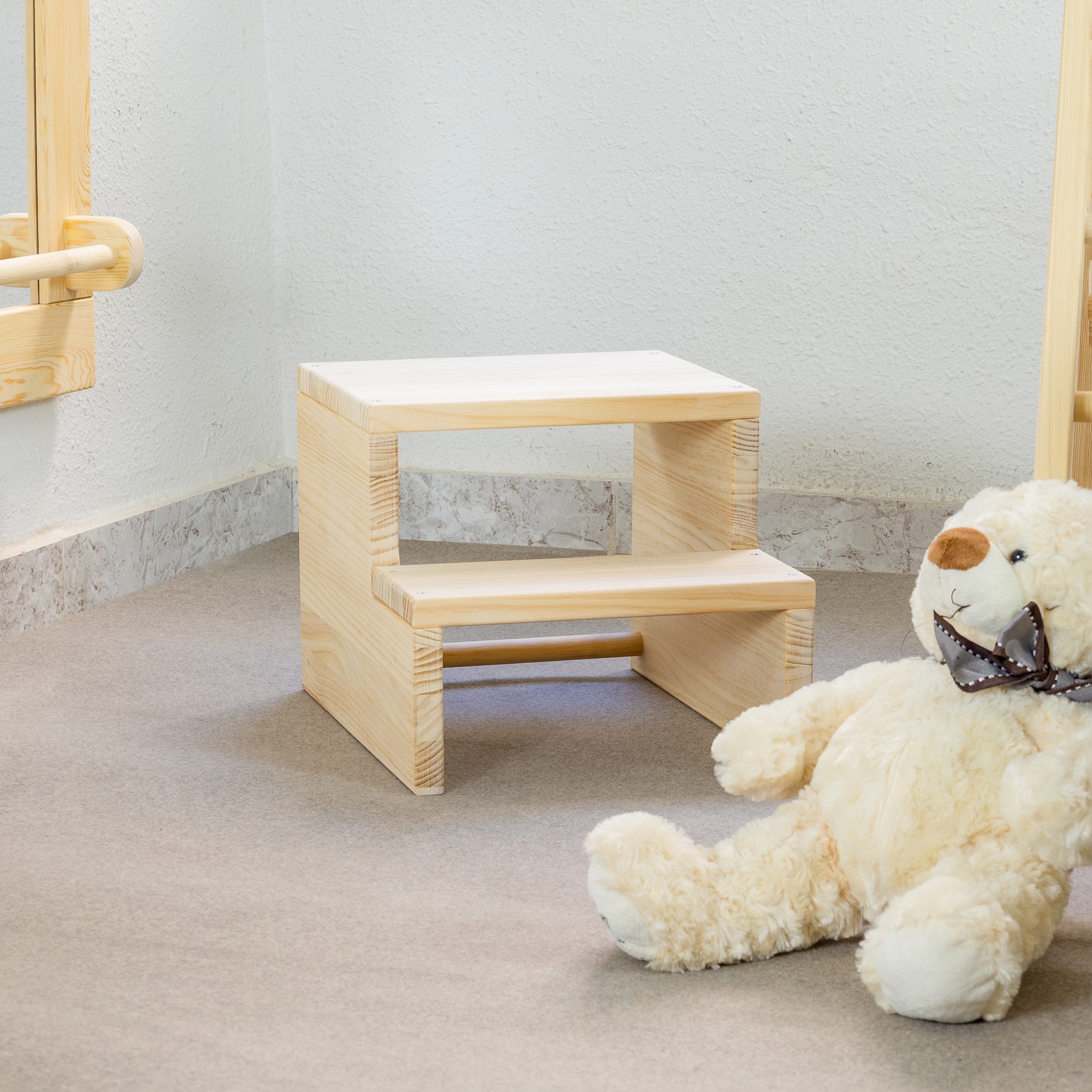 The Dida Sgabello Montessori Pino Naturale 2 Altezze