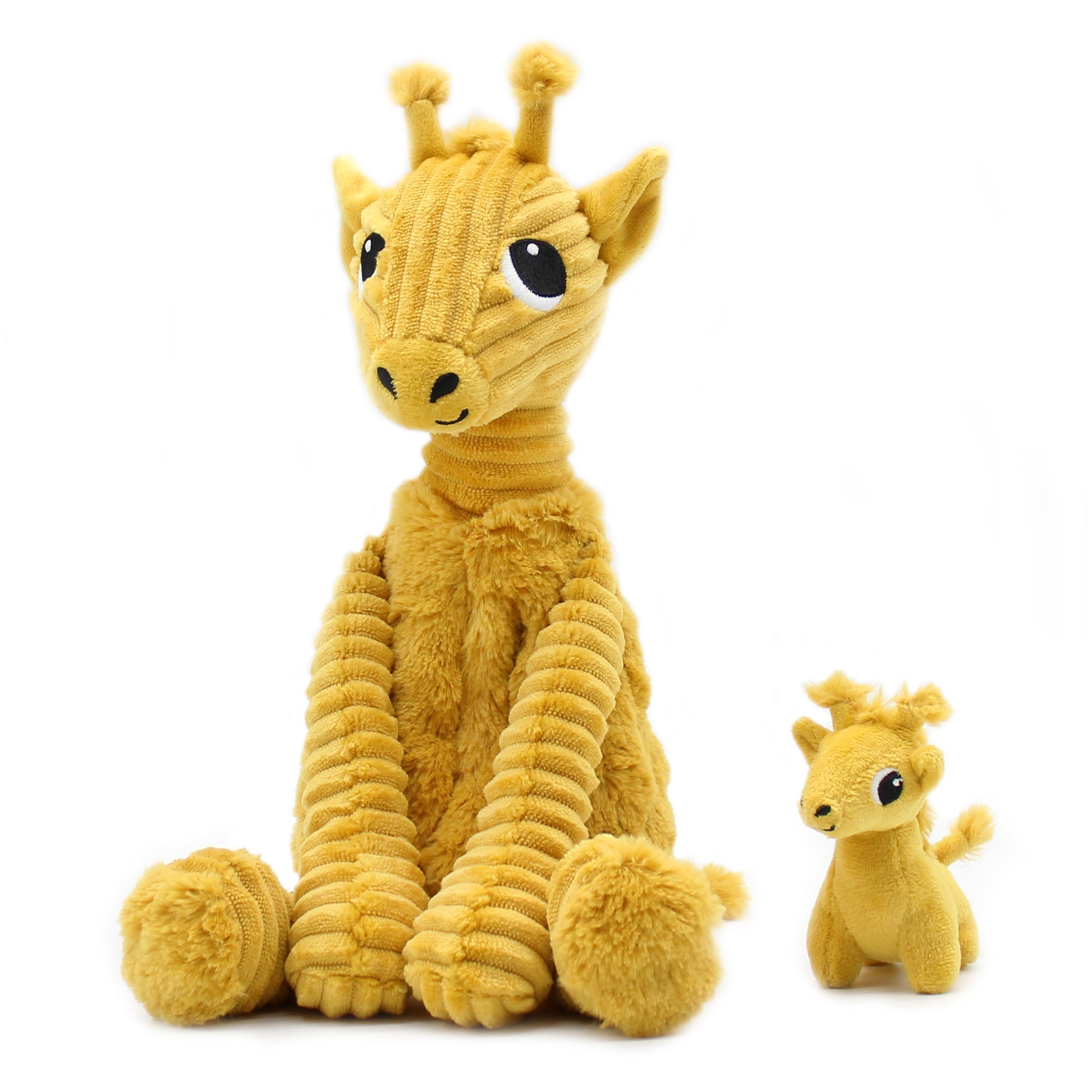 Les Deglingos Ptipotos Loncou peluche giraffa gialla