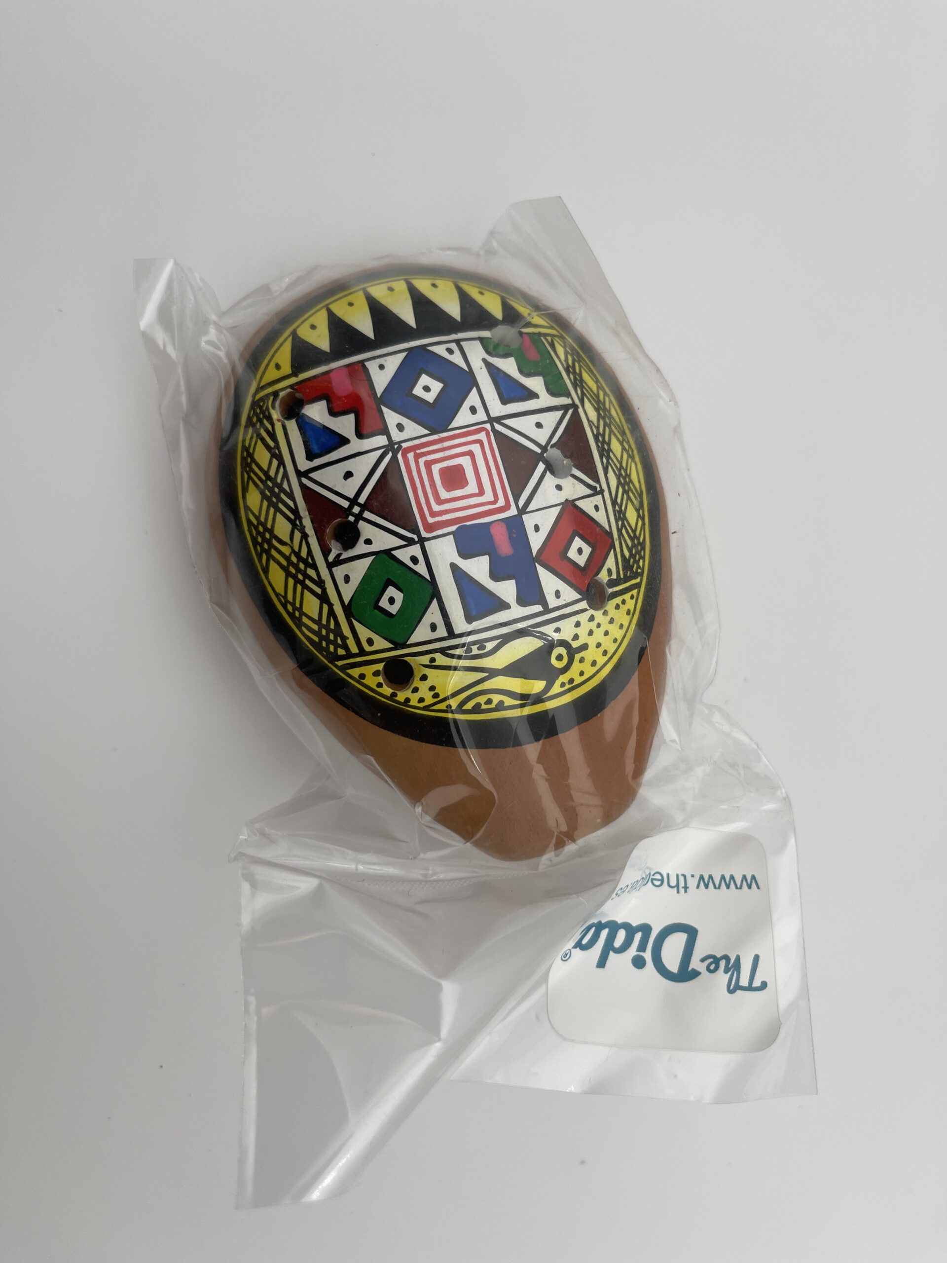 The Dida Ovale Ocarina Terracotta Uccelli Decorata