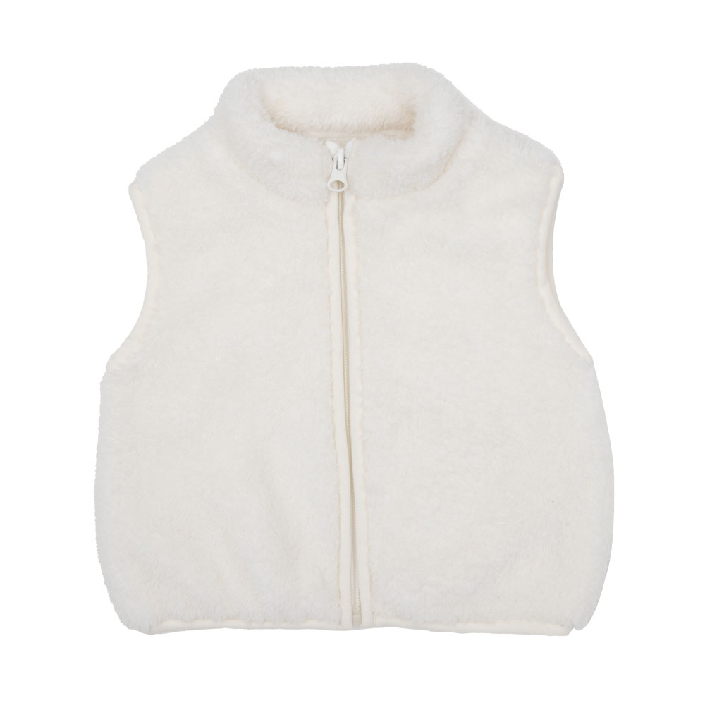 Toys Center Baby Gilet Bimba Panna Morbido con Zip