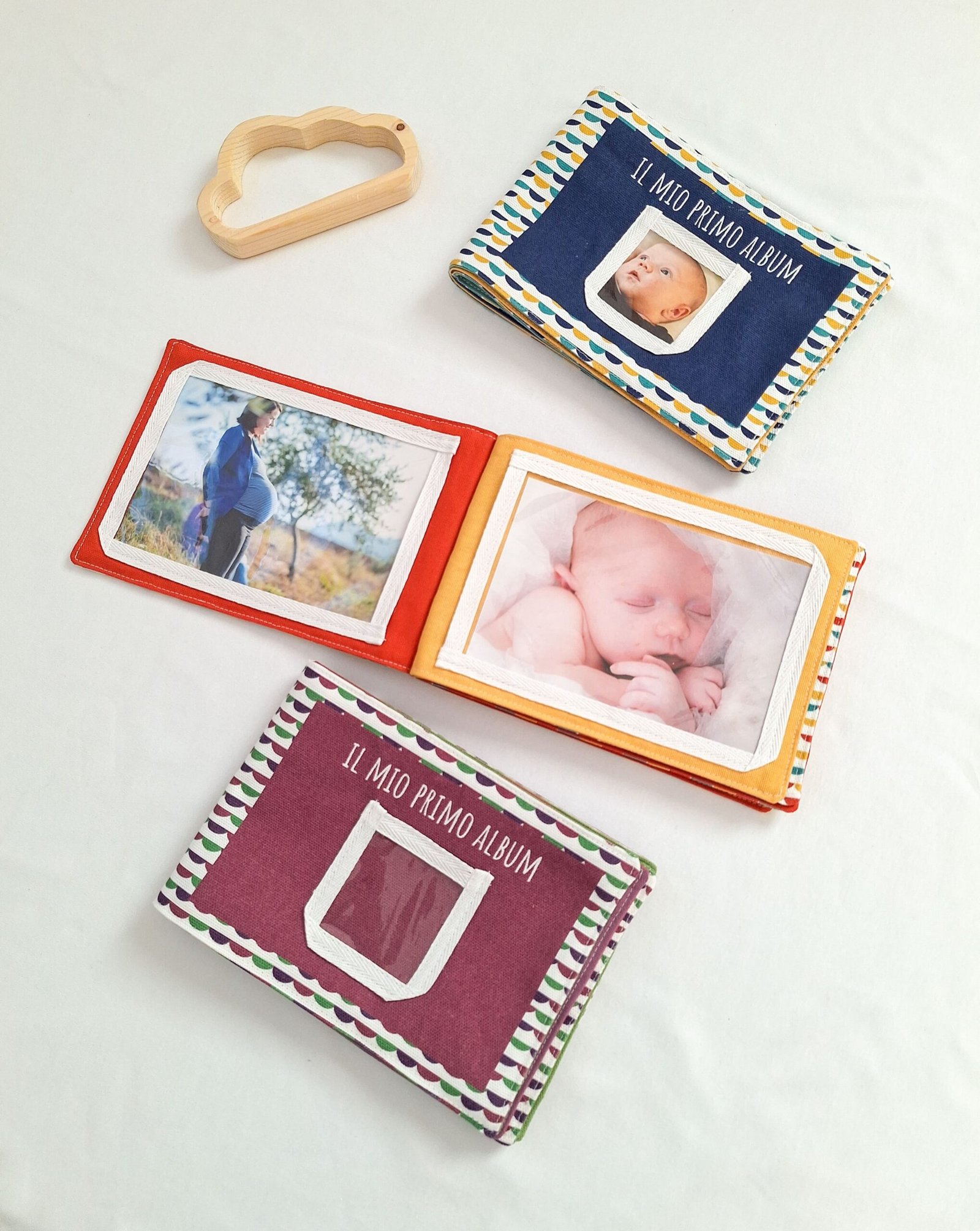 M'Amélie Creations Album Foto Bambini in Tessuto Famiglia