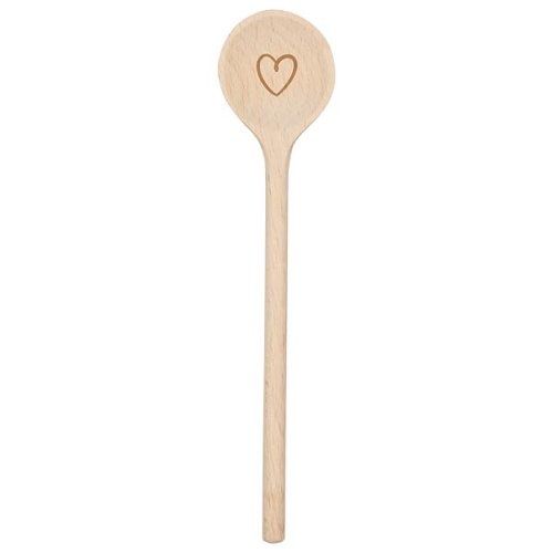 The Dida Cucchiaio Cuore in legno per cucina 20 cm