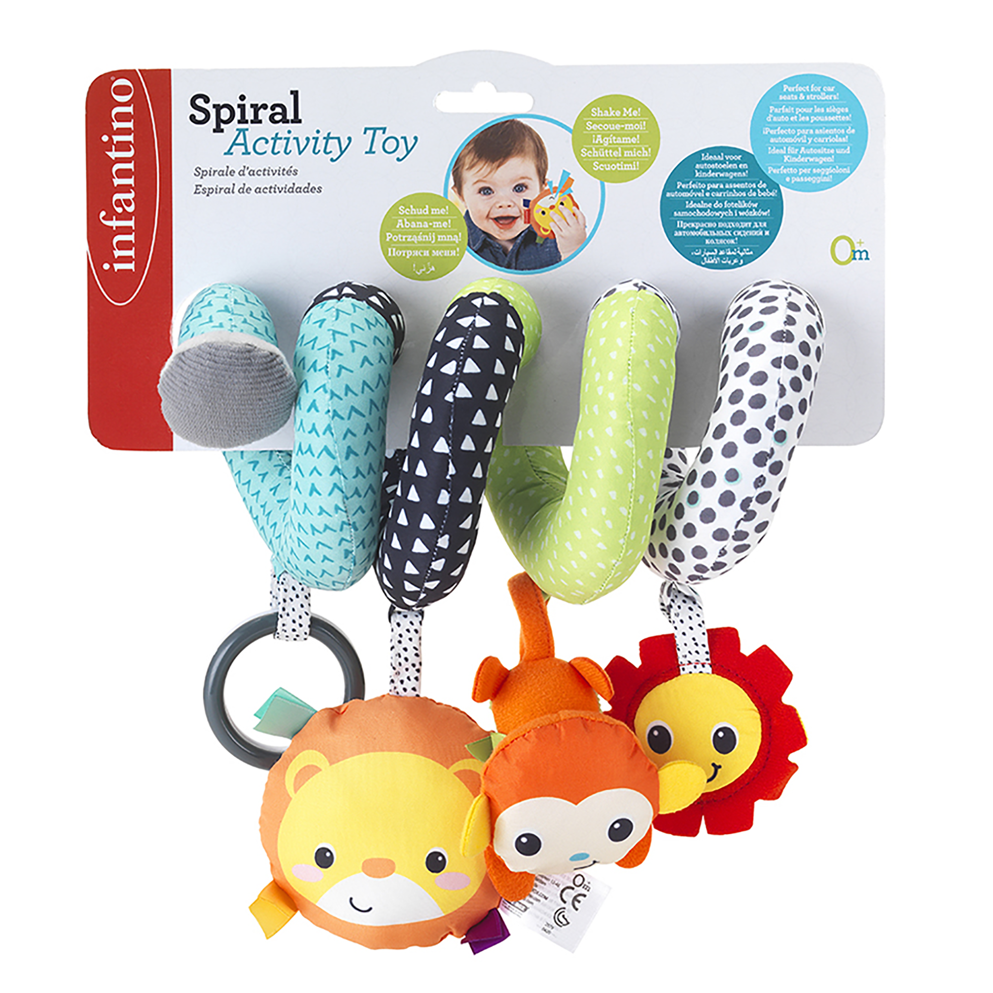 Toys Center Baby Spirale Gioco Tessuto con Sonaglini