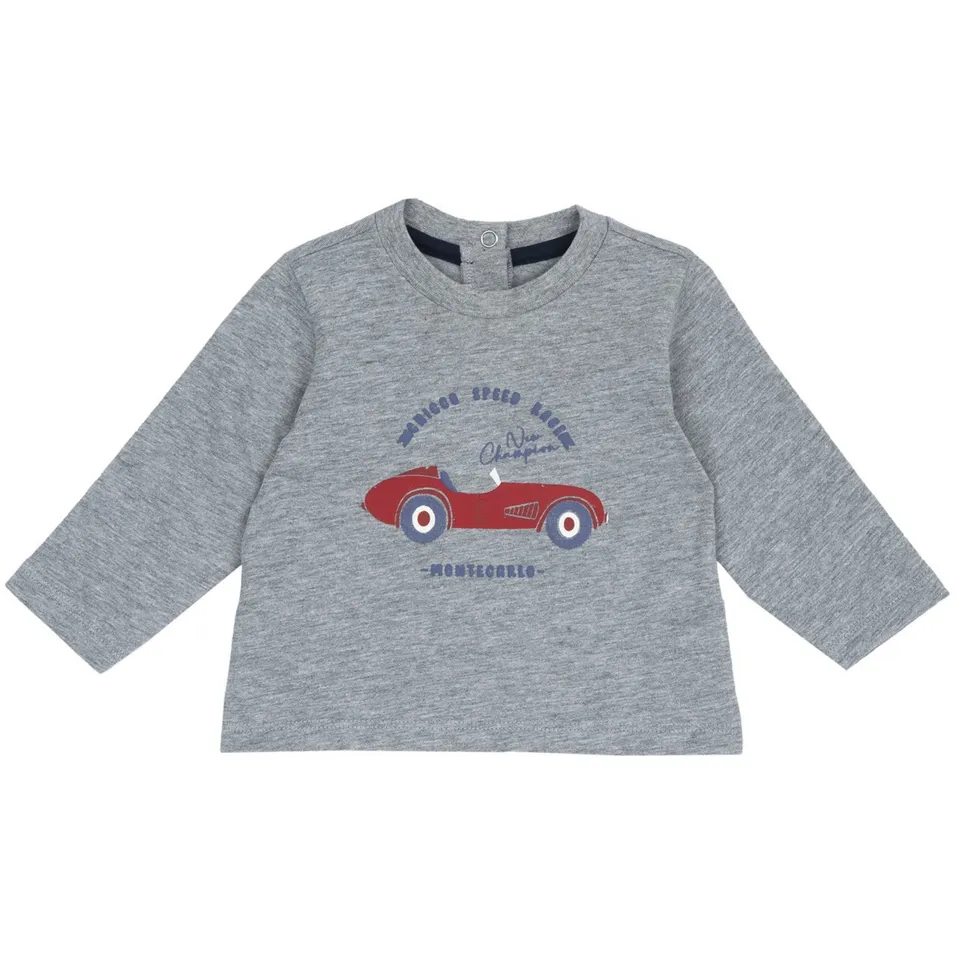 Chicco Macchina maglietta maniche lunghe cotone stampa bimbo