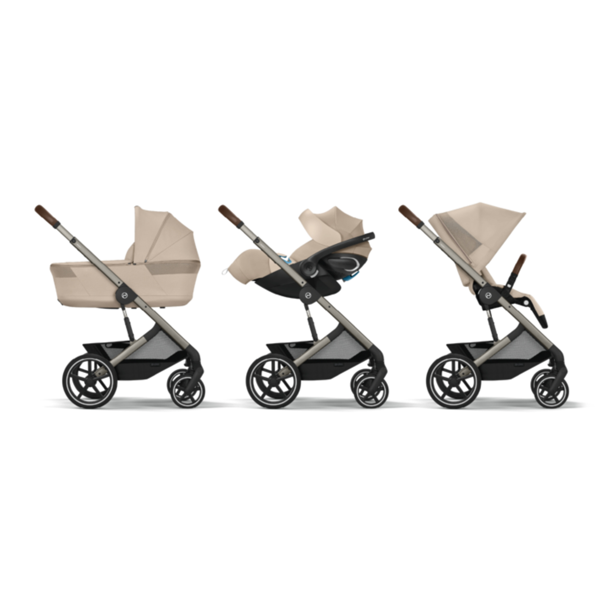 Cybex Balios S Lux trio Almond Beige navicella Cloud G3