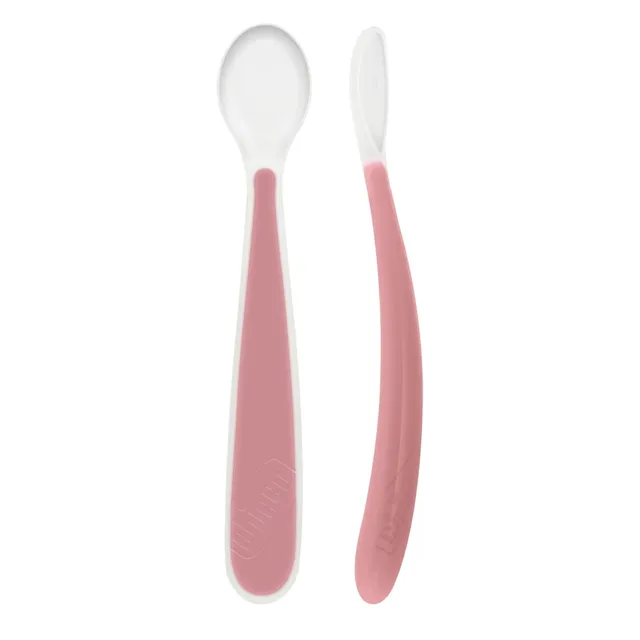 Chicco Soft Doppio Cucchiaino Silicone Bimba 6M+ 2pz