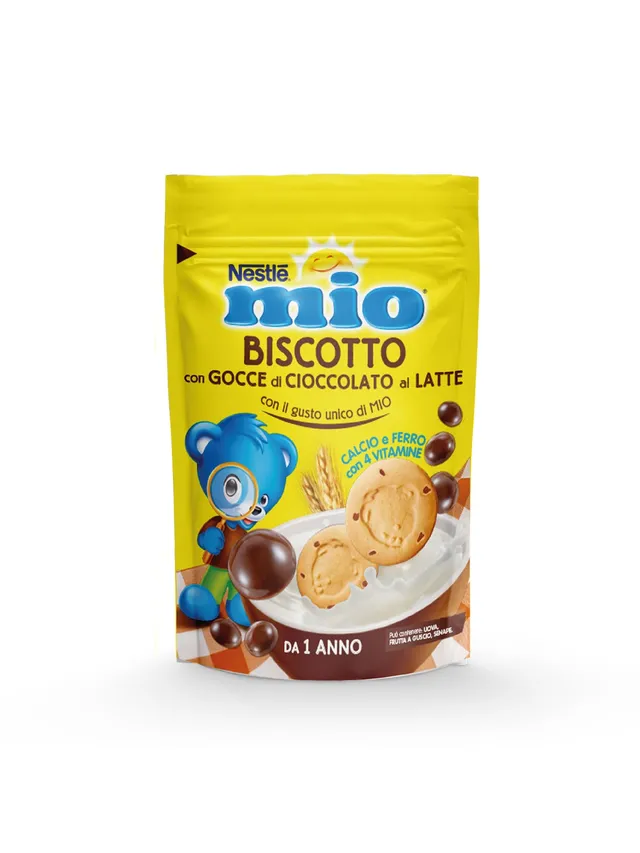 Nestlé Mio Biscotto Gocce Cioccolato 150g da 1 Anno Ferro
