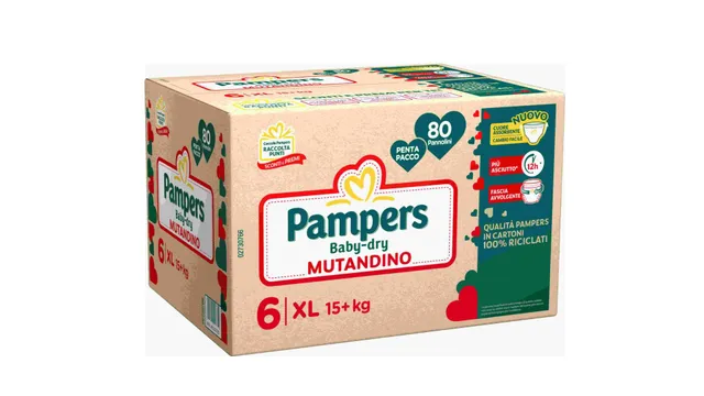 Pampers Baby-Dry pannolino mutandina XL 80 pezzi assorbente