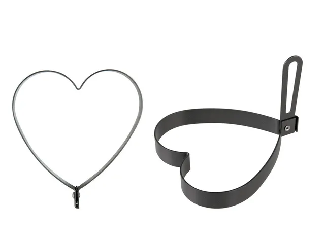 The Dida Stampo Uovo Cuore Moka Acciaio 10 cm