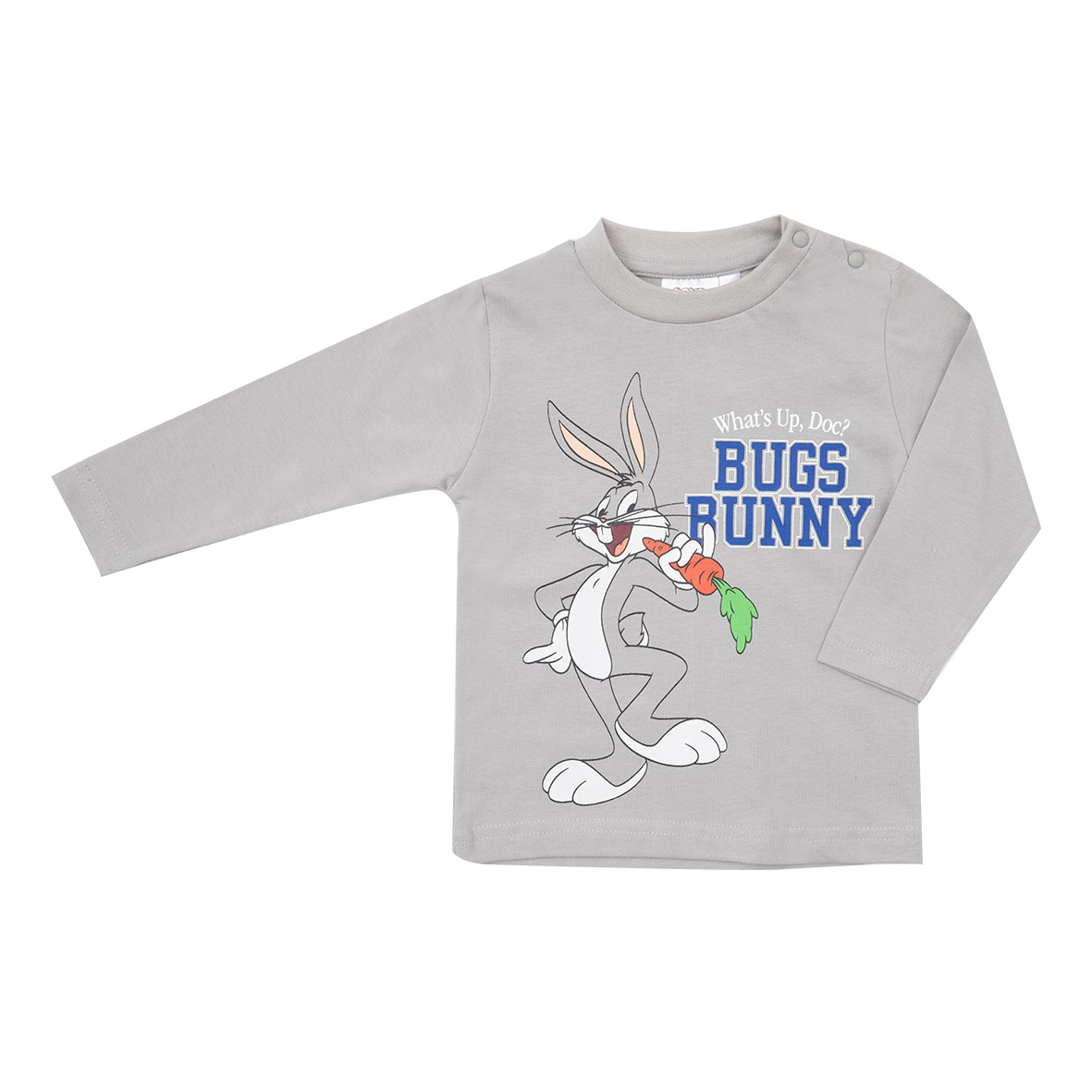 Bugs Bunny t-shirt bimbo manica lunga grigia cotone