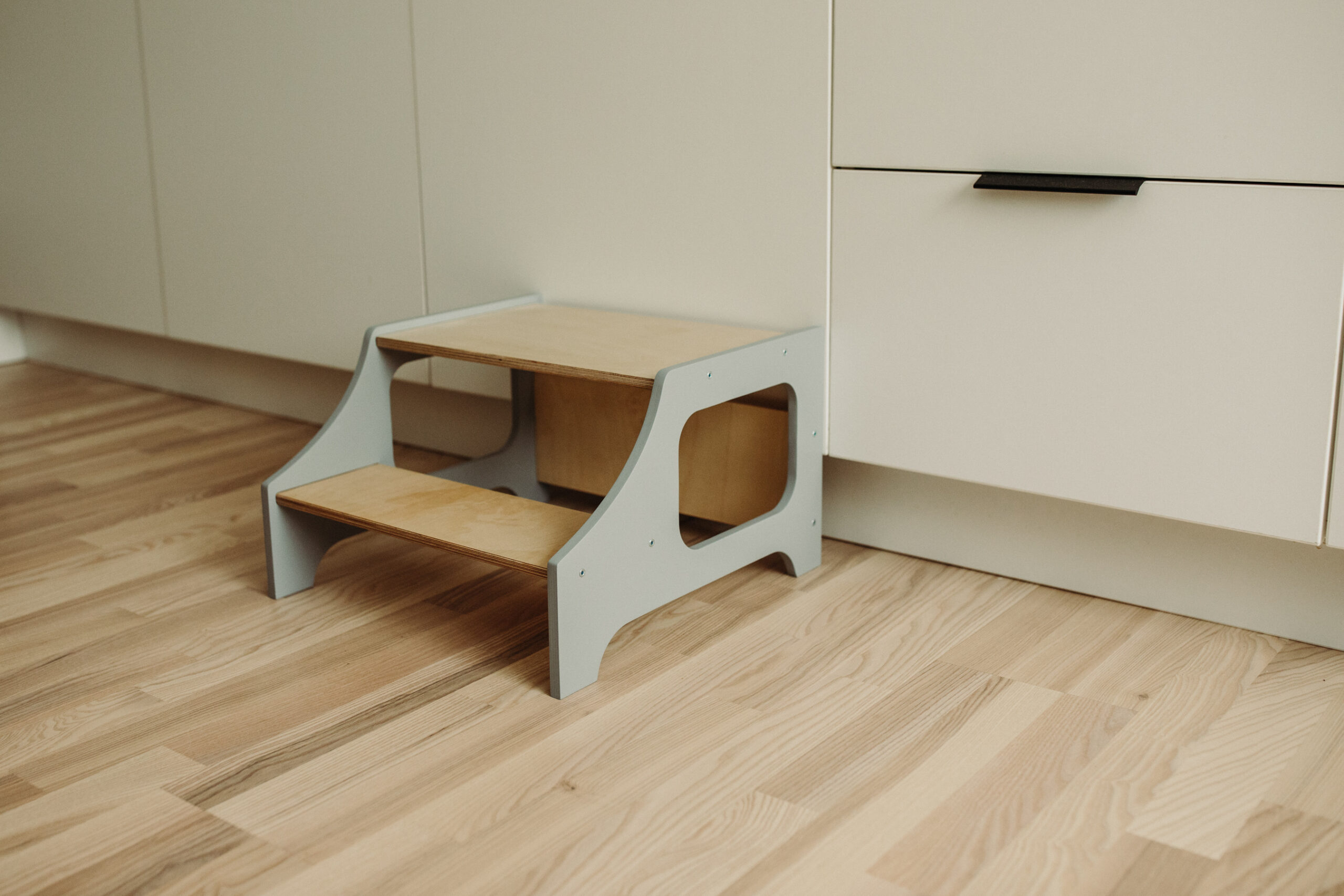 The Dida Scalino Montessori Legno Grigio Bambini
