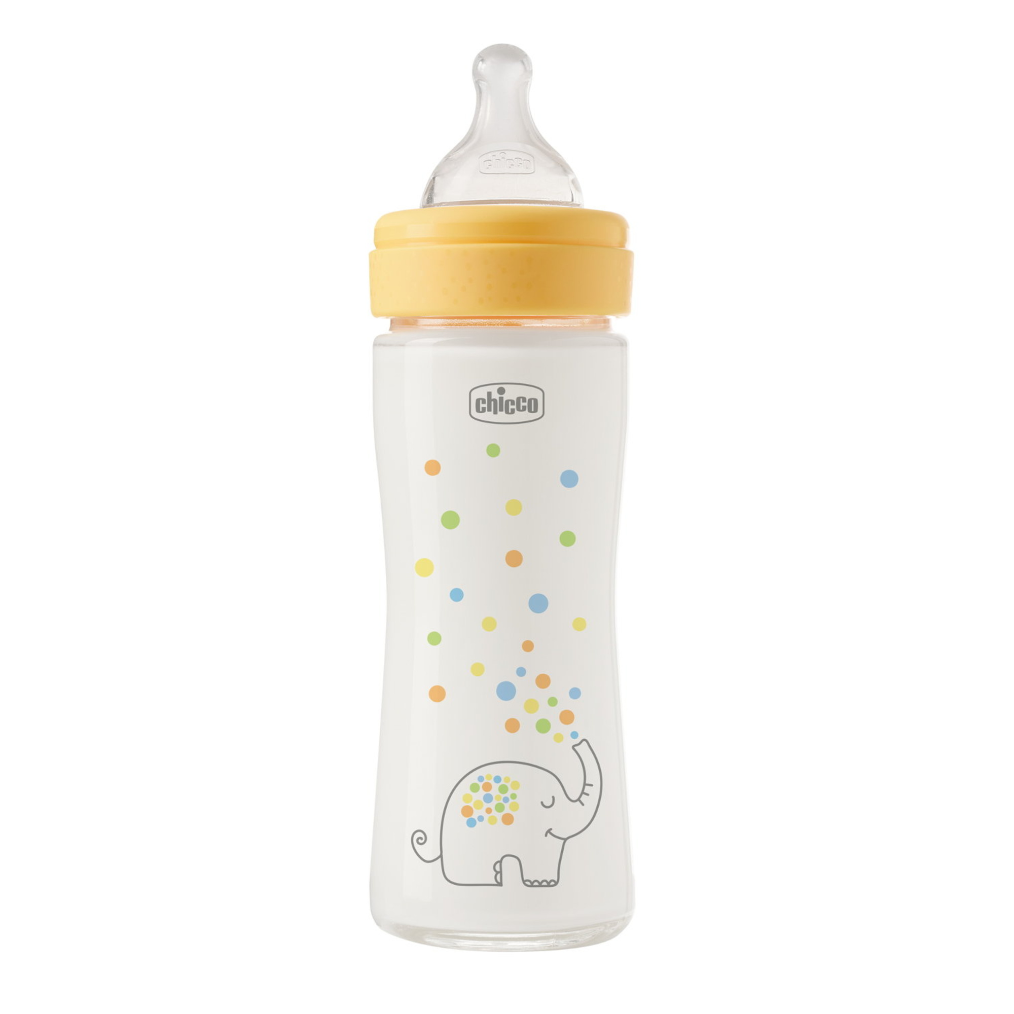 Chicco Perfect Easy biberon vetro 240 ml arancione