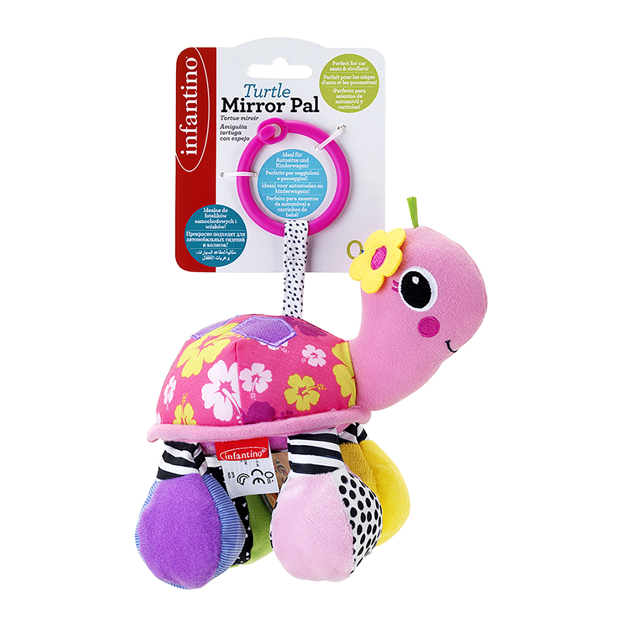 Toys Center Baby Tartaruga Rosa sonaglino morbido neonato