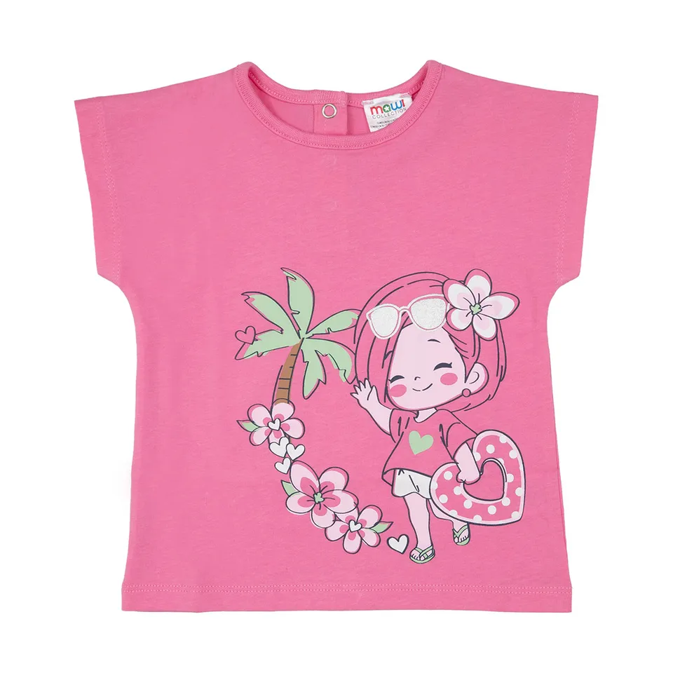 Toys Center Baby Bimba Dolce maglietta bimba rosa jersey