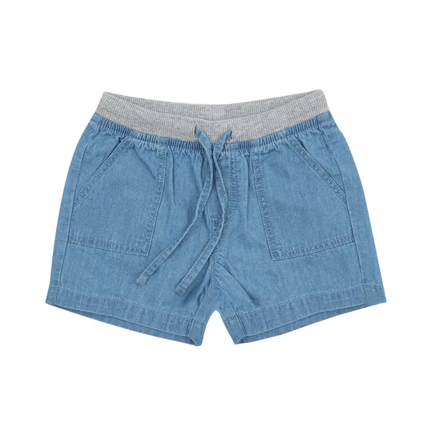 Pantaloncino Bimbo Blue Denim elastico tasche