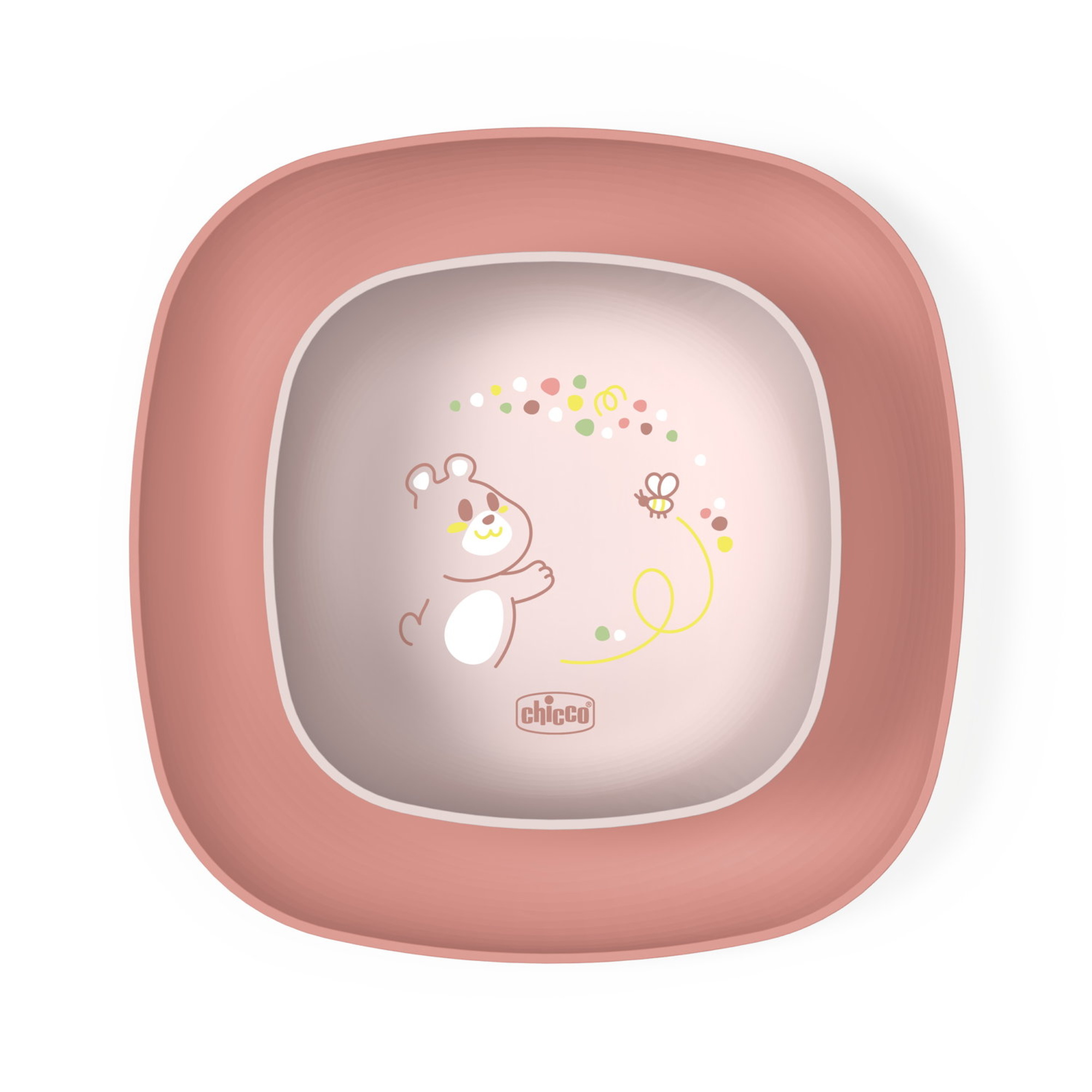 Chicco Set Piatto e Ciotola 12M+ Rosa Pappa