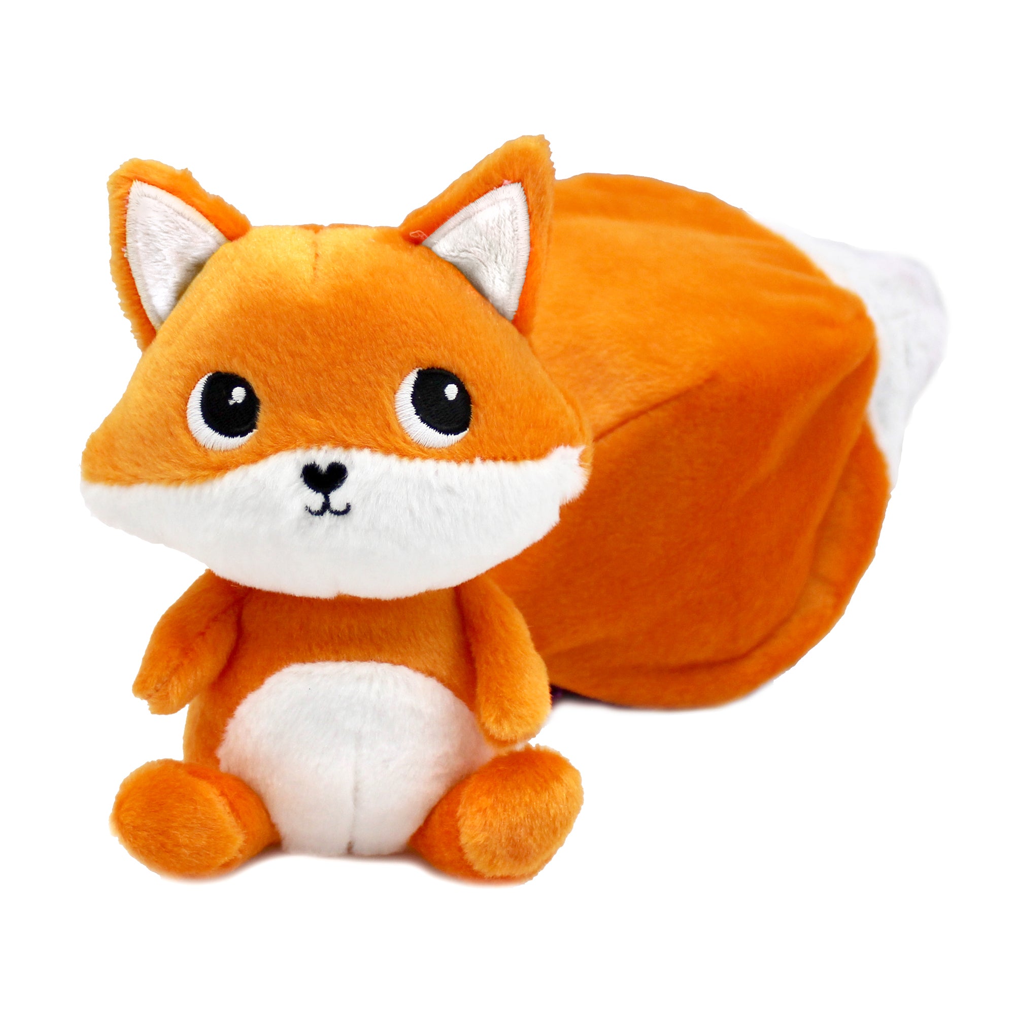 Les Deglingos Flipetz Russet Peluche Volpe Reversibile Viola