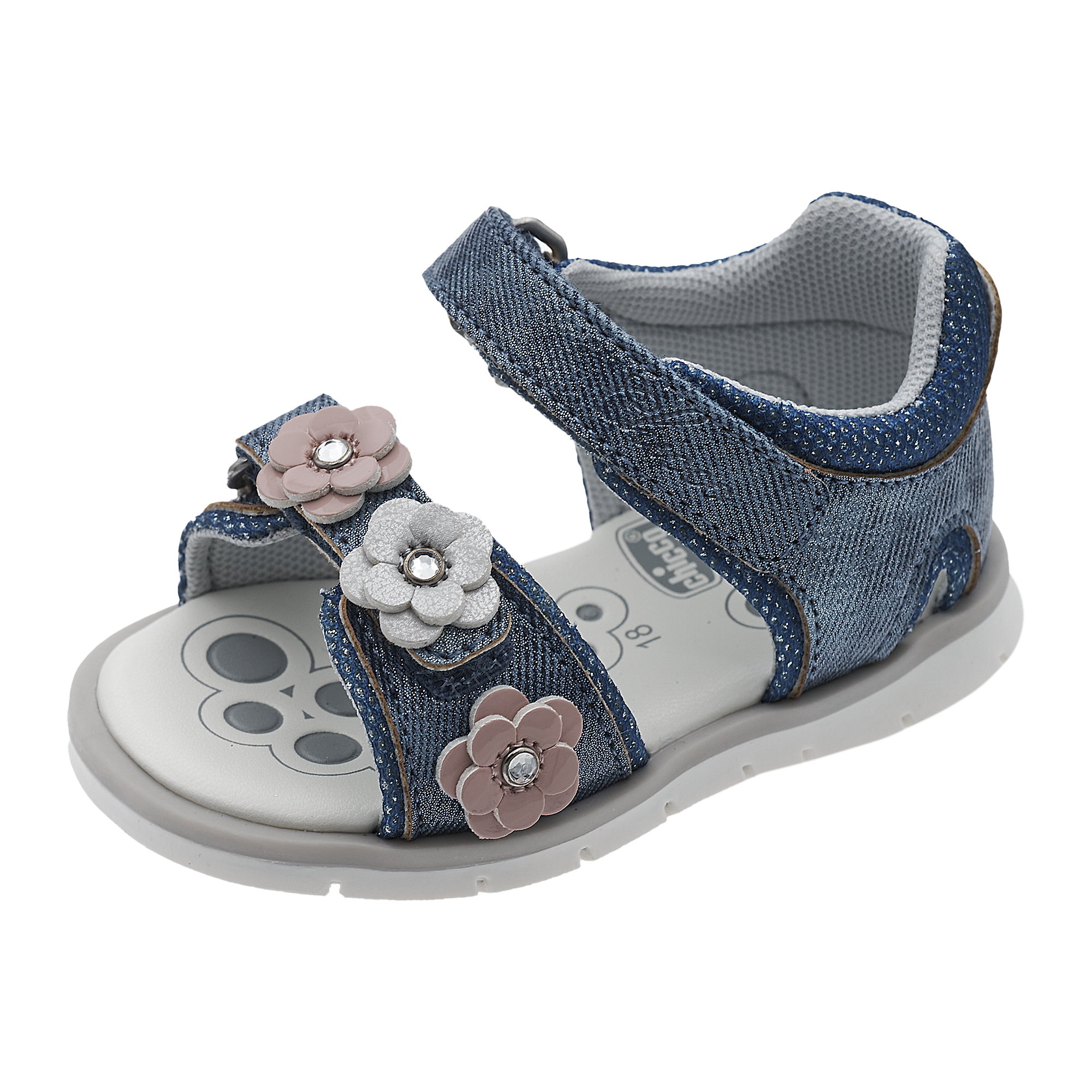 Chicco sandali bimba doppio strappo casual misura reale