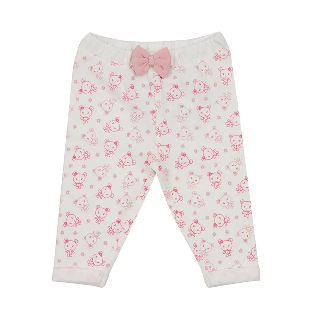 Mawi pantalone felpa bimba fantasia orsetti con fiocco