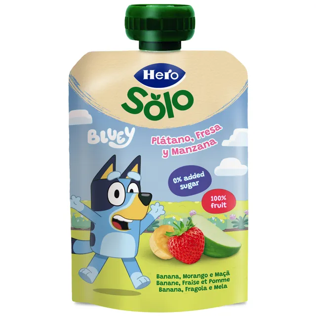 Hero Bluey pouch mela banana fragola 100 g senza zuccheri