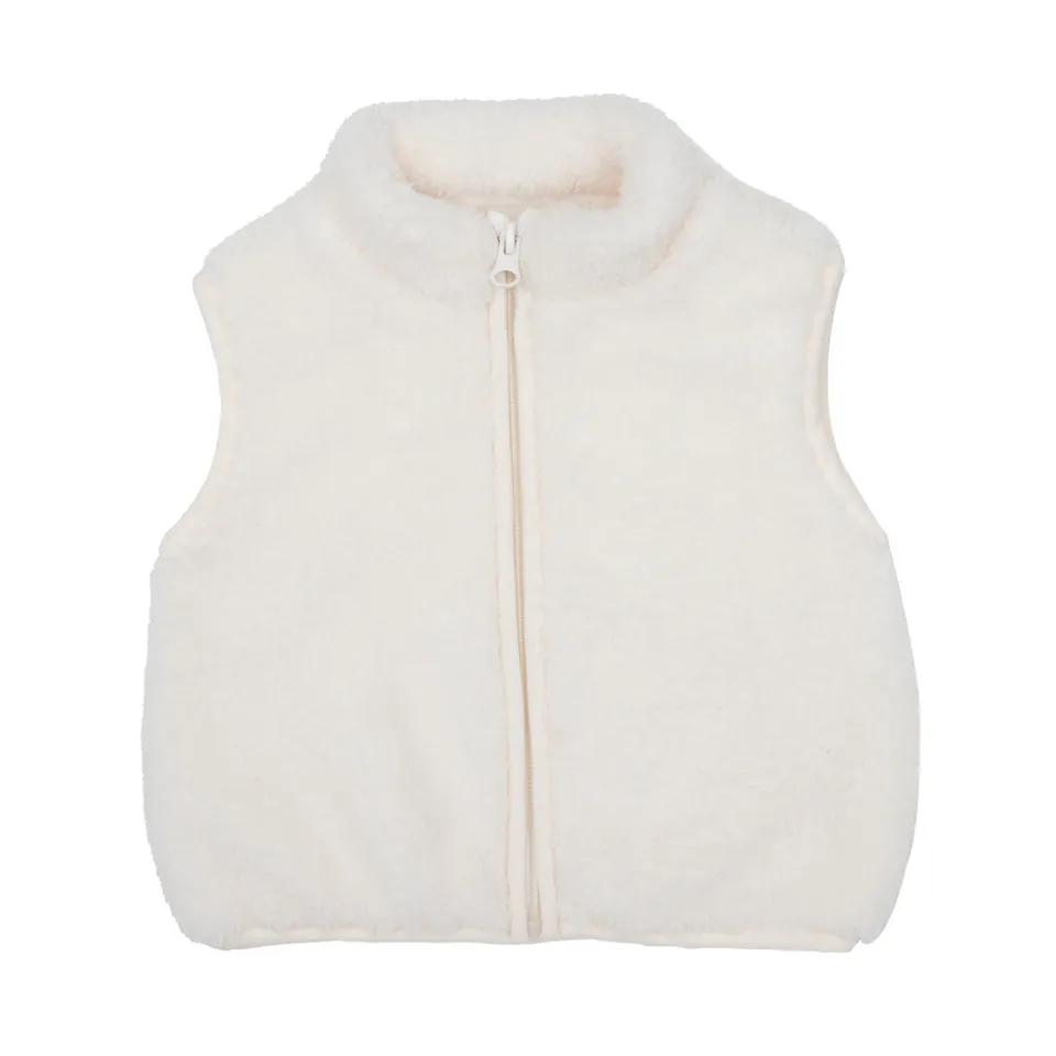 Toys Center Baby Gilet Bimba Panna Morbido con Zip