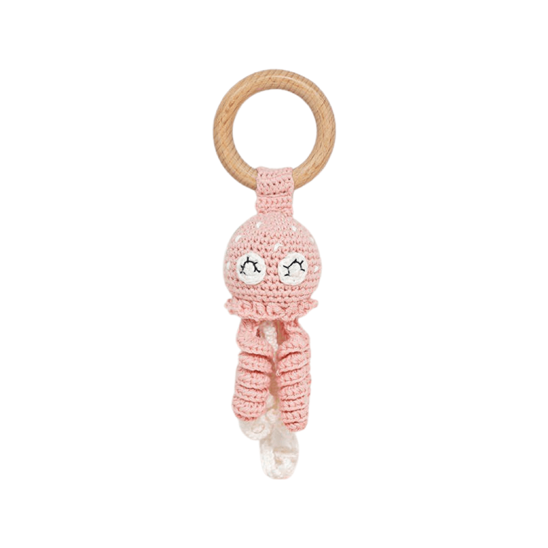 Piccoli Toys Carolina il Polpo sonaglio uncinetto cotone