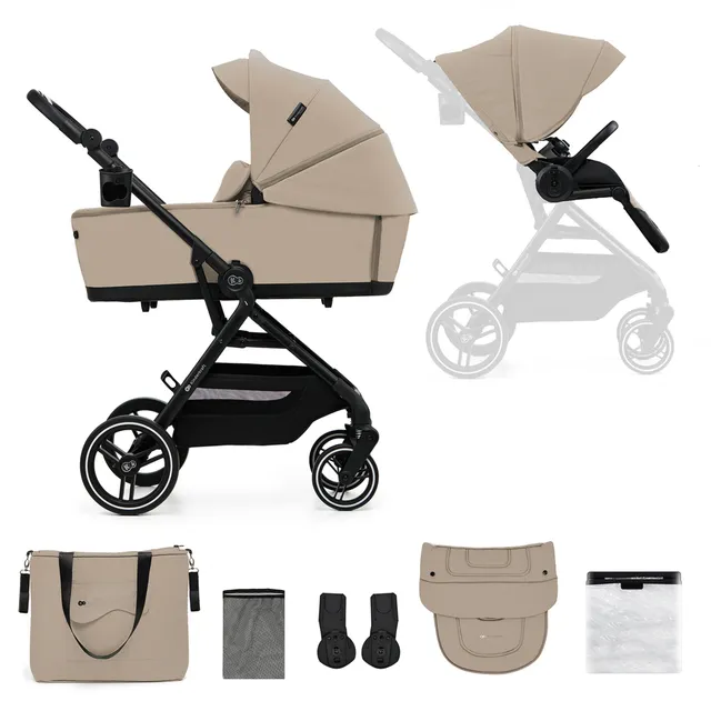 Kinderkraft Yoxi Passeggino 2 in 1 Beige Navicella