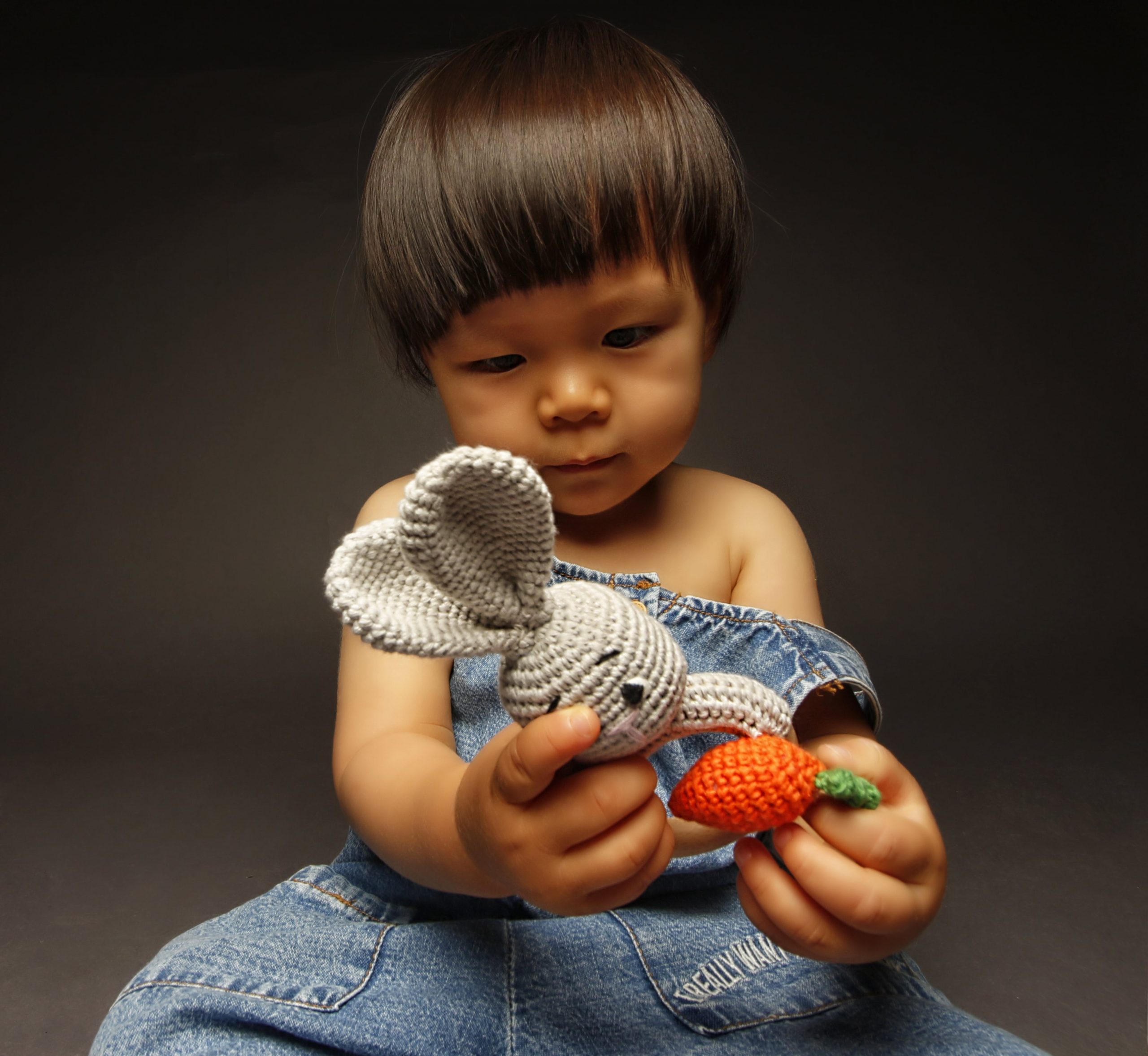 Piccoli Toys Lorenzo il Coniglio sonaglio uncinetto cotone