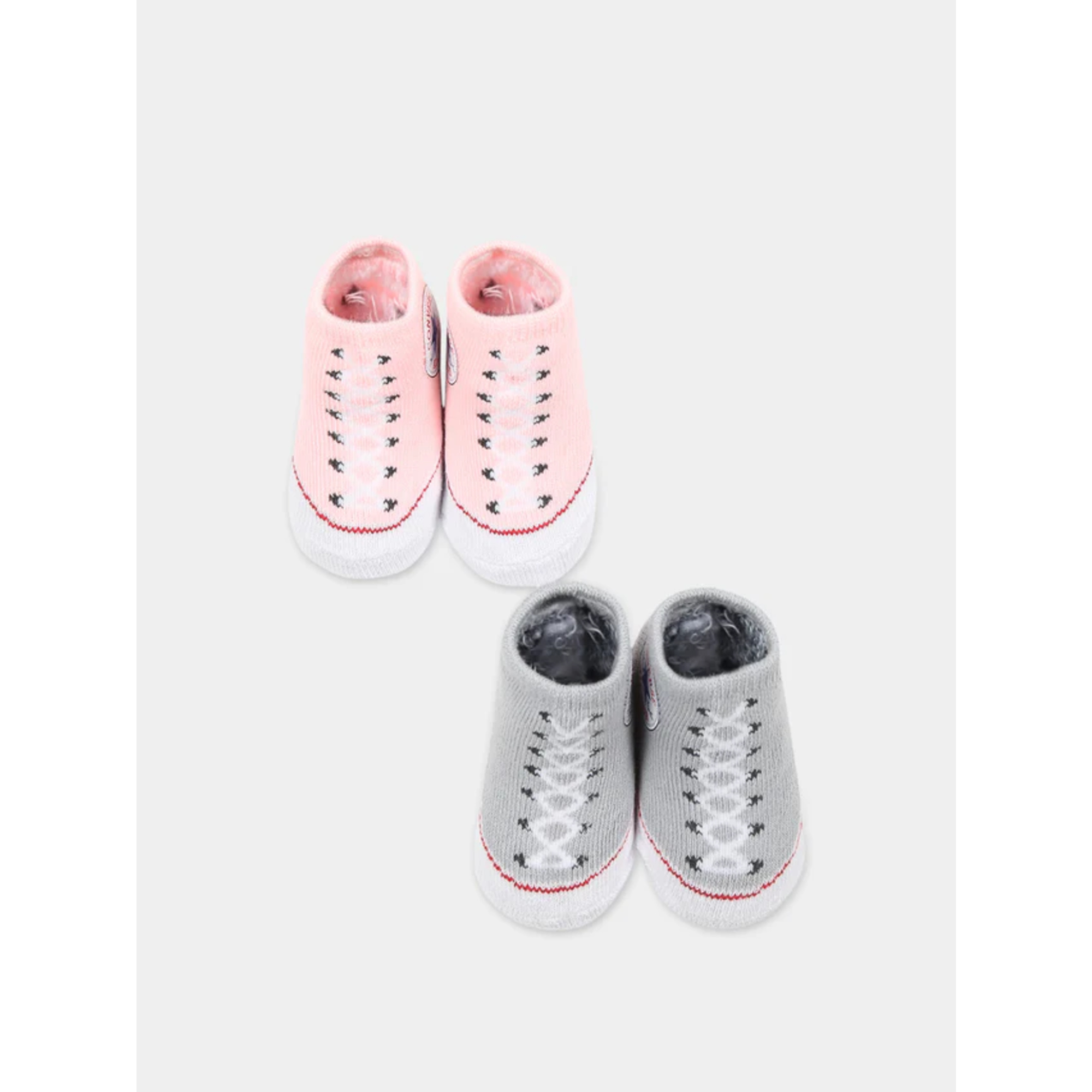 Nike babbucce neonata 2 paia grigio rosa cotone