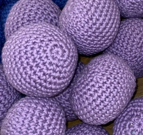 The Dida Crochet palla sonaglio viola in cotone