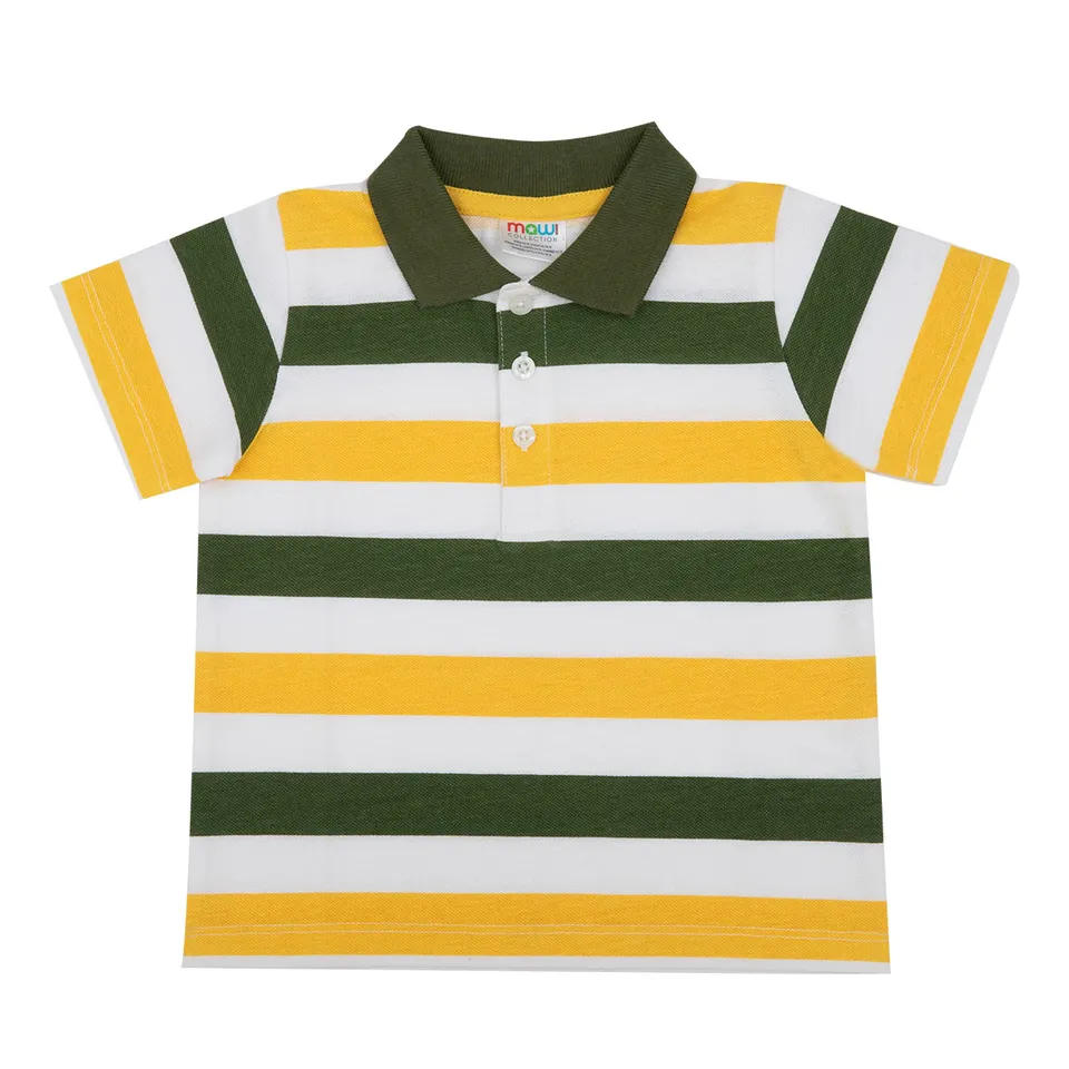 Toys Center Baby Polo bimbo righe blu gialla manica corta