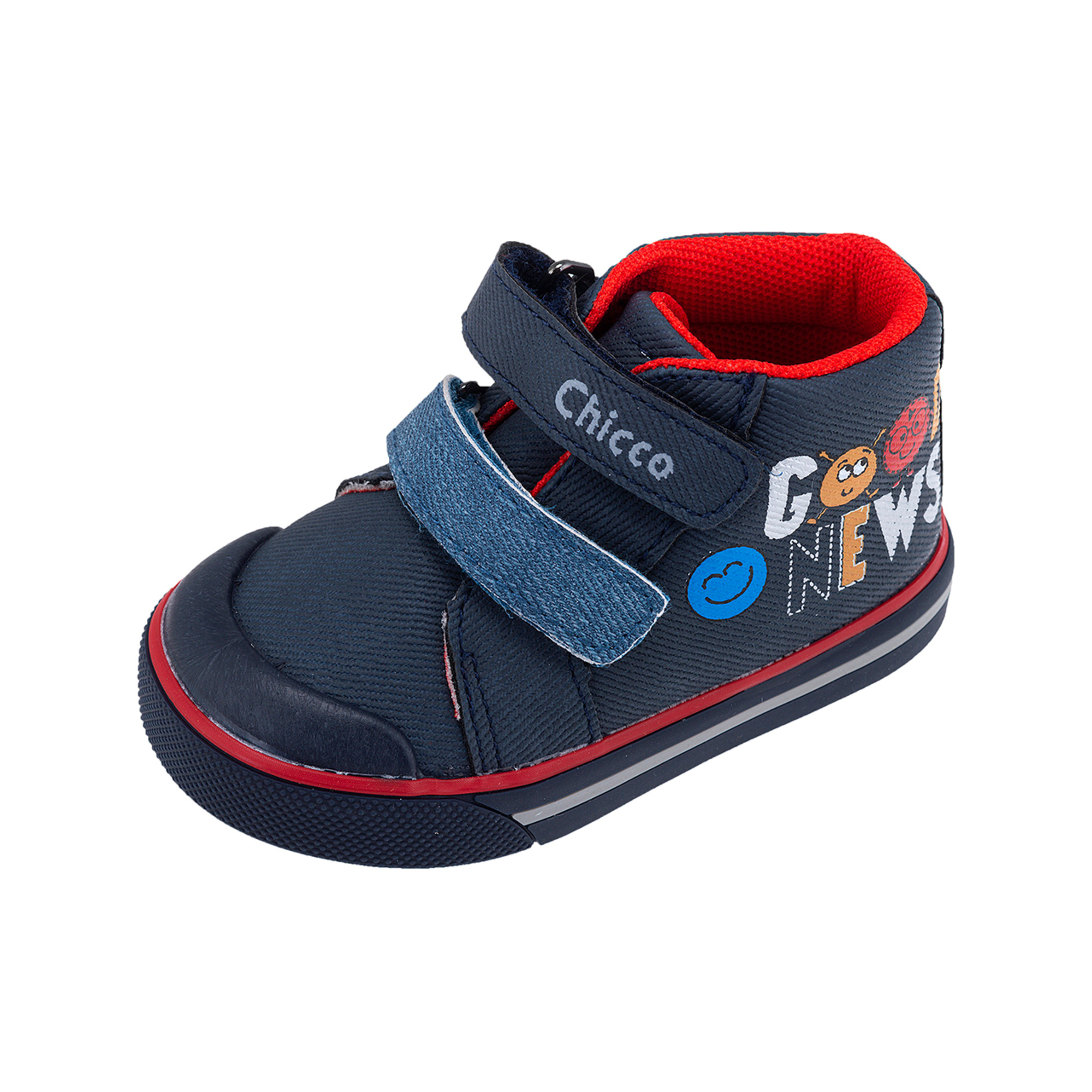 Chicco Gasion Polacchino Bimbo Denim Doppio Velcro