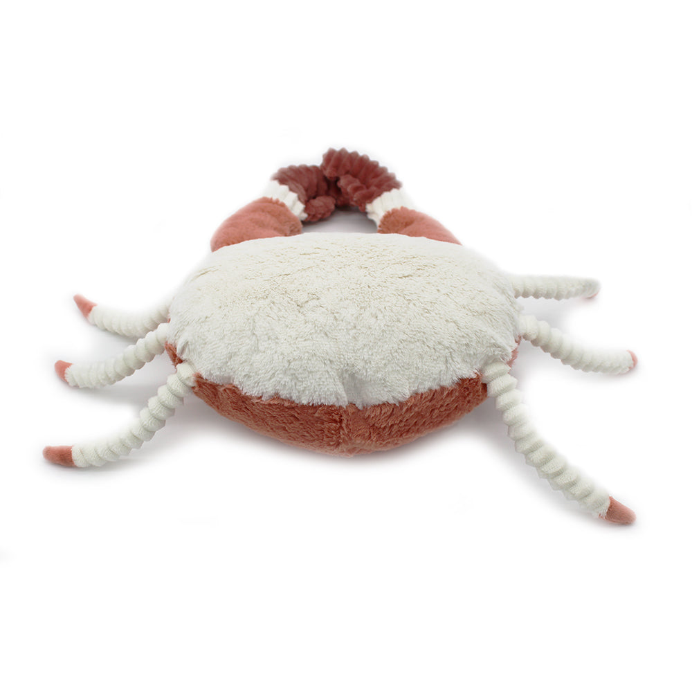 Les Deglingos Ptipotos Cassecou peluche granchio terracotta mamma