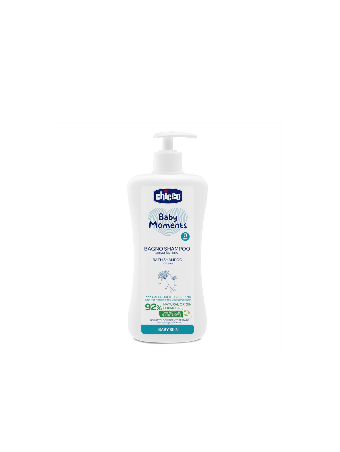 Chicco Baby Moments bagno shampoo senza lacrime calendula