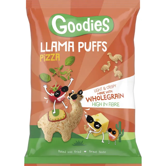Goodies Lama Puff Snack Pizza 30 g dai 3 Anni