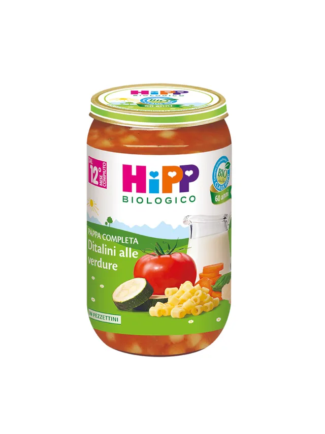 HiPP pappa pronta ditalini verdure bio 250g 12 mesi