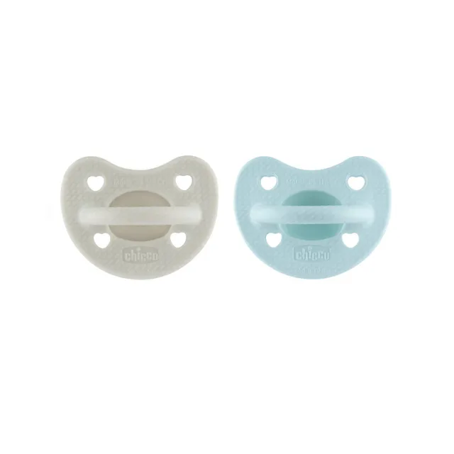 Chicco PhysioForma Luxe ciuccio silicone 6-16 mesi 2 pz azzurro