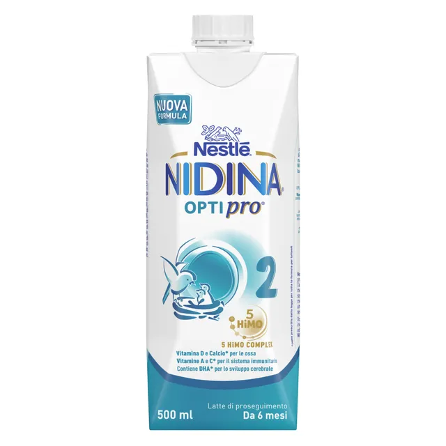 Nestlé Nidina Optipro 2 Latte di Proseguimento 6-12 Mesi 500 ml