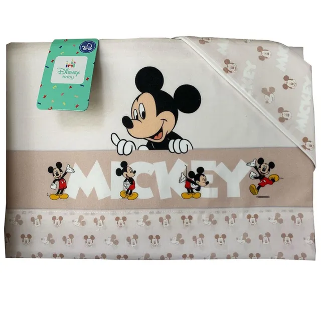 Disney Next To Me set lenzuola 3 pezzi panna 100% cotone