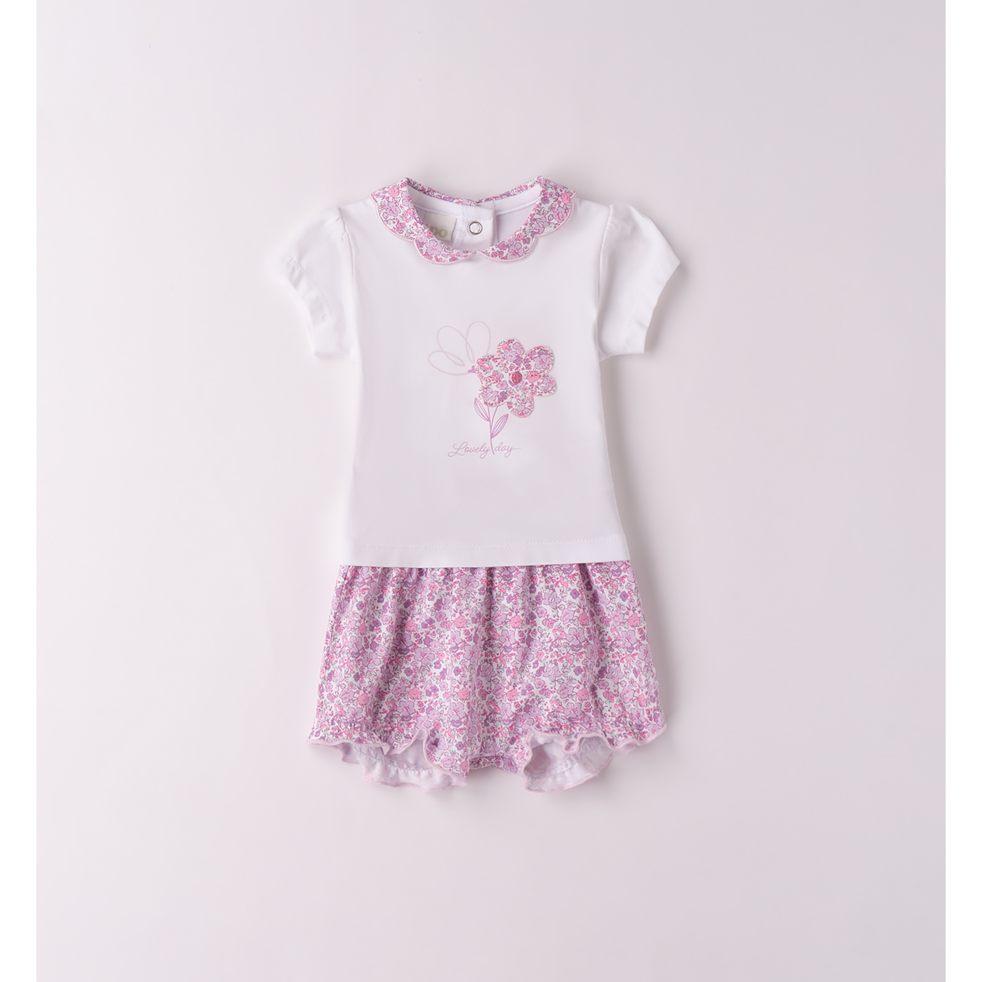 iDO Completo Neonata Maglietta Culotte Jersey Cotone 1-24 Mesi