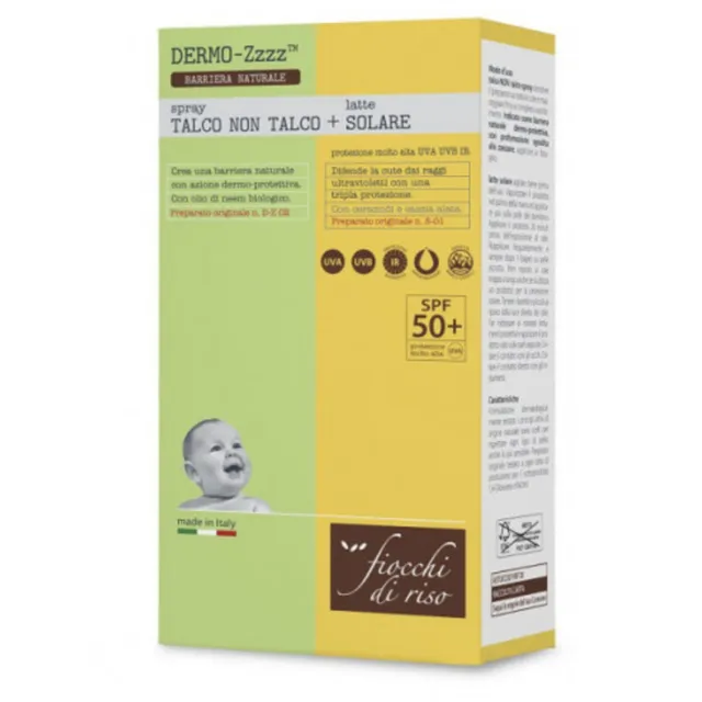 Fiocchi di Riso bipacco talco spray + solare protezione completa