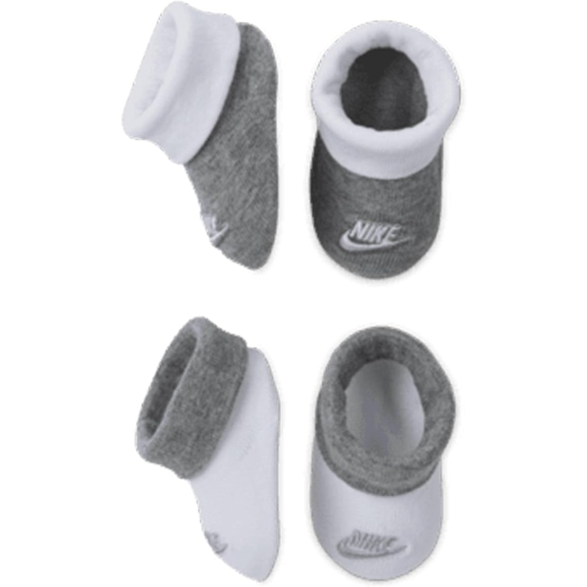 Nike Futura calzini bimbi 0-24 mesi 2 paia contrasto