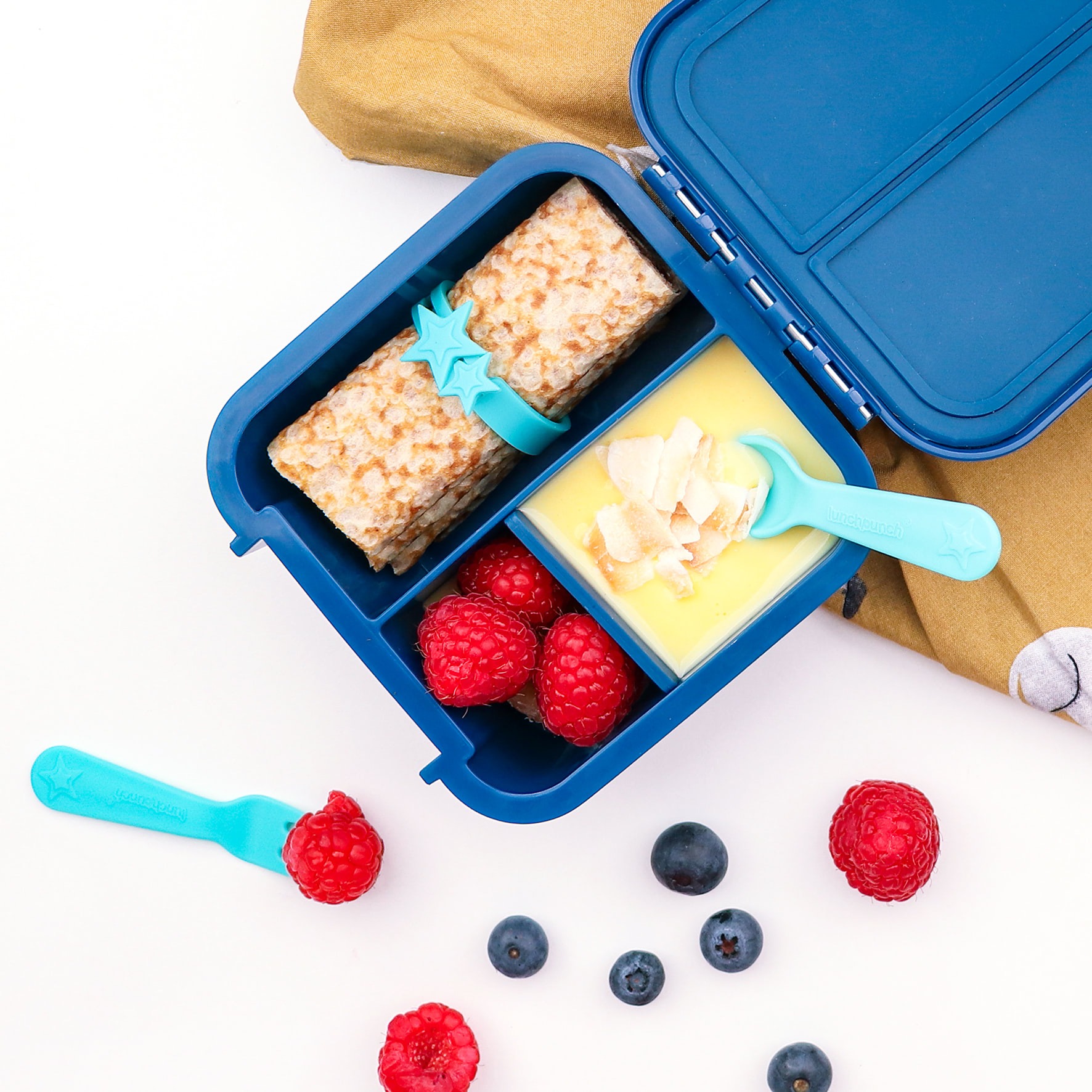 Lunch Punch Wrap fascette silicone gialle per wrap