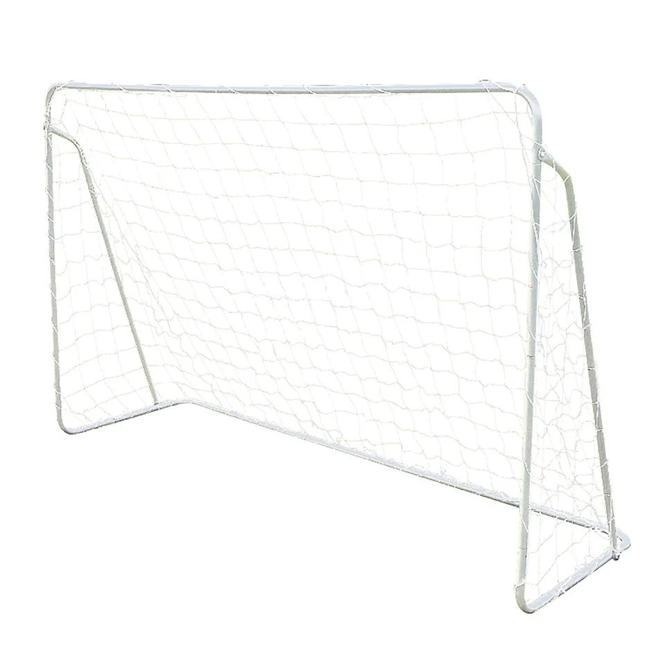 Porta calcio metallo con rete 240x90x150 cm