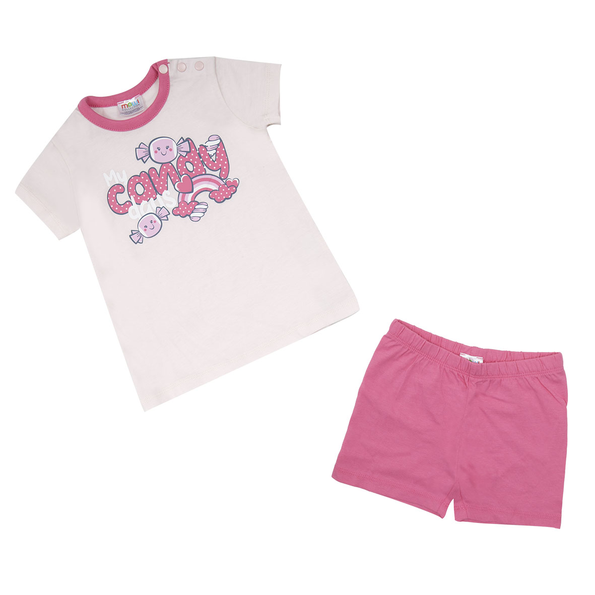 Toys Center Baby pigiama bimba rosa dolci caramelle