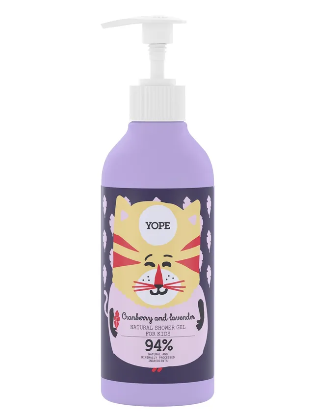 Yope gel doccia bimbi cranberry lavanda pH neutro