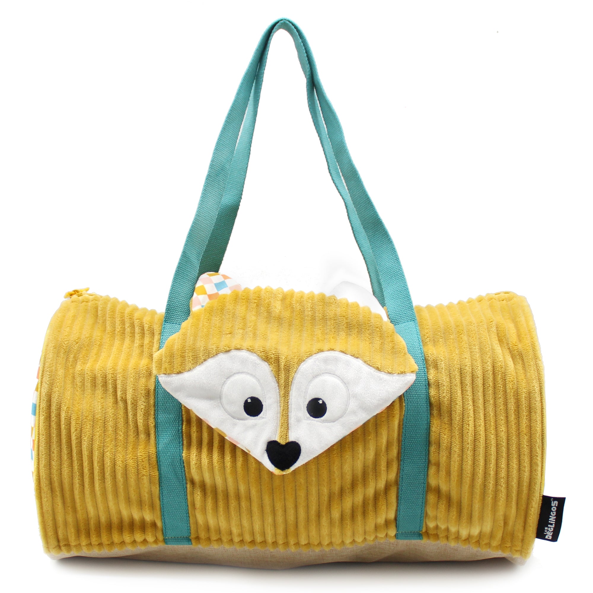 Les Deglingos Cyranos borsone weekend volpe giallo 48 cm