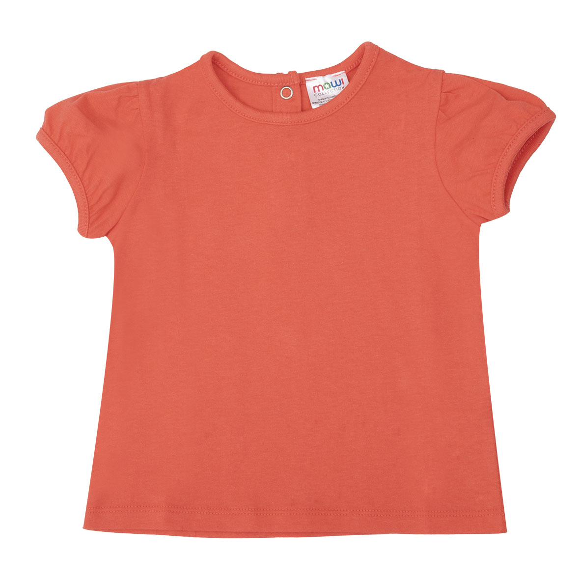 Toys Center Baby Basic T-shirt Bimba Corallo Girocollo