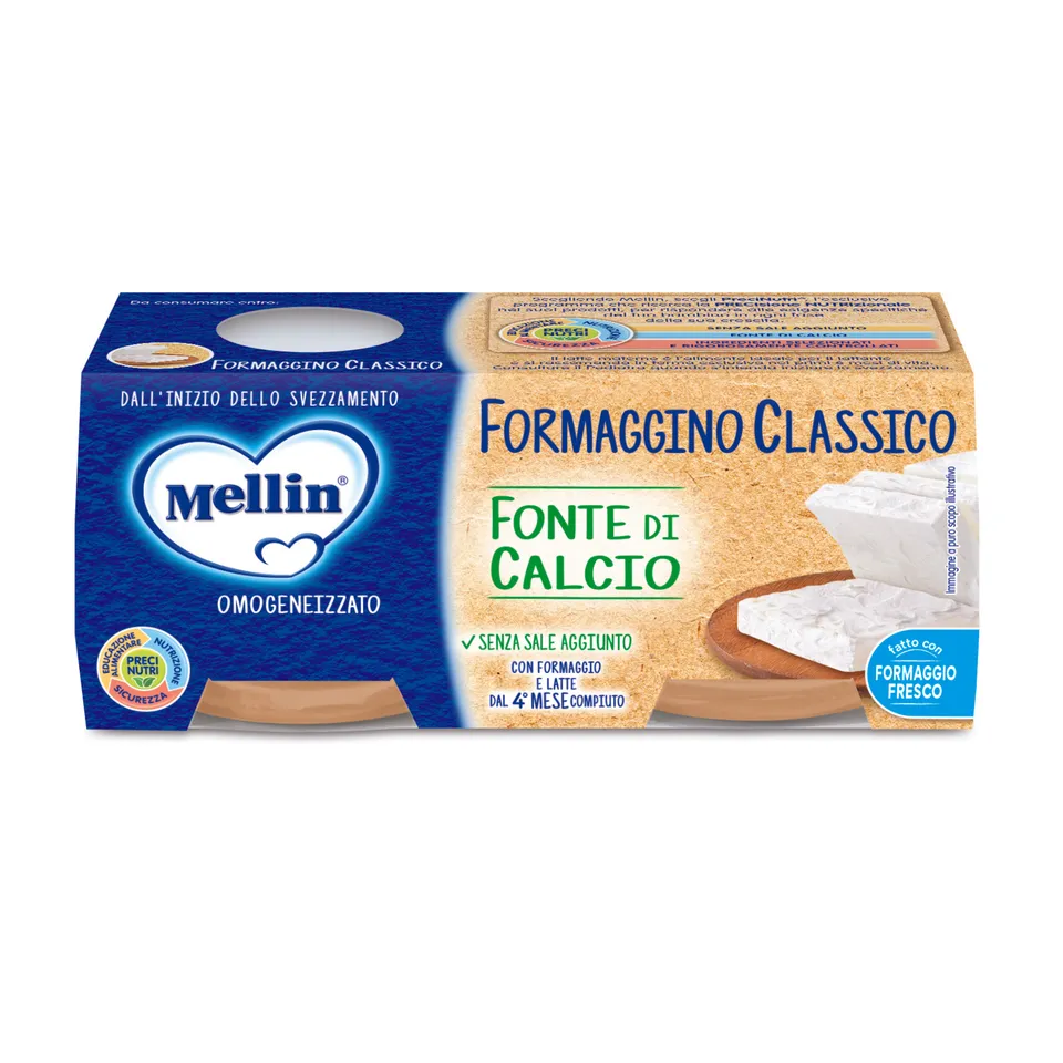 Mellin Formaggino Classico omogeneizzato 4x80 g dal 4° mese